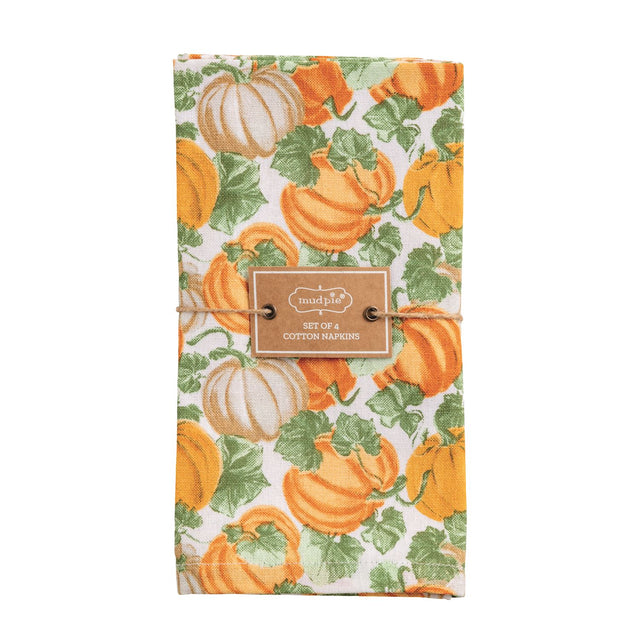 Mudpie | Pumpkin Napkin Set