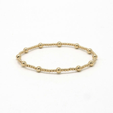 Erin Gray | Malibu 2x4 14k Gold Filled Beaded Bracelet - 2mm