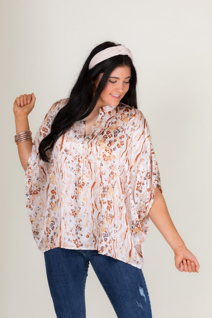 Emily Wonder Poncho Tunic Top (Final Sale)