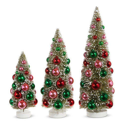 Bottle Brush Tree With Ornaments