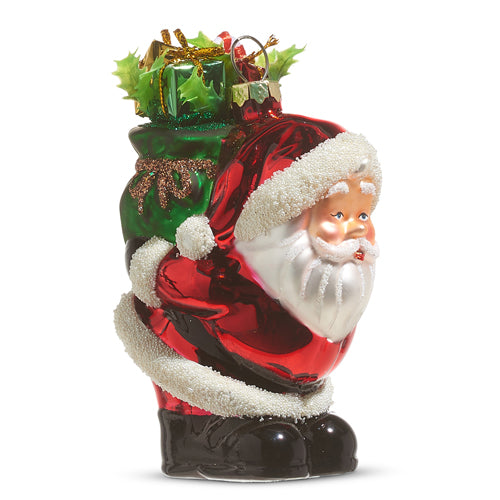 5" Santa with Presents Ornament