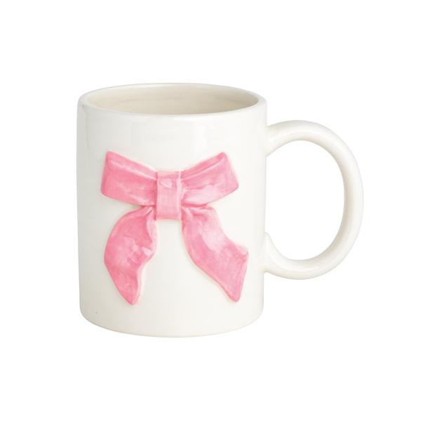 Mudpie | Pink Bow Valentines Mug