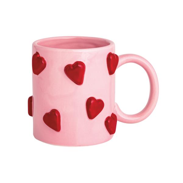 Mudpie | Red Hearts Valentines Mug