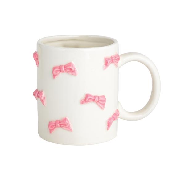 Mudpie | Small Pink Bows Valentines Mug