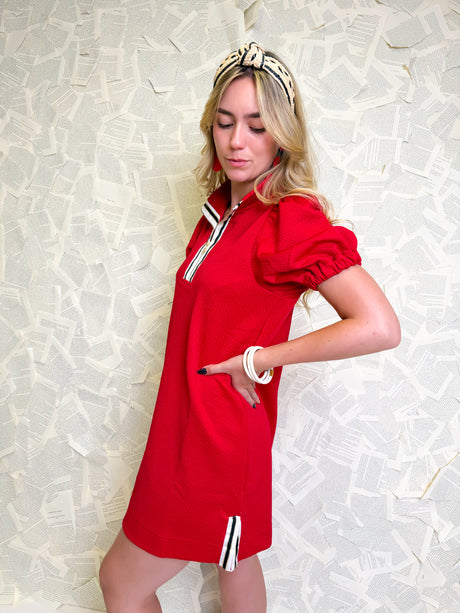 Mary Square | Andie Dress in Red