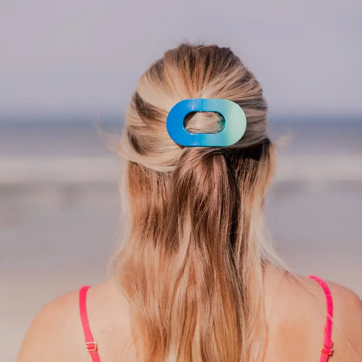 Teleties | Poolside Small Flat Round Hair Clip