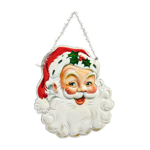 12" Classic Santa Wall Ornament