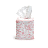 Toile Quilted Cotton Tissue Box Cover