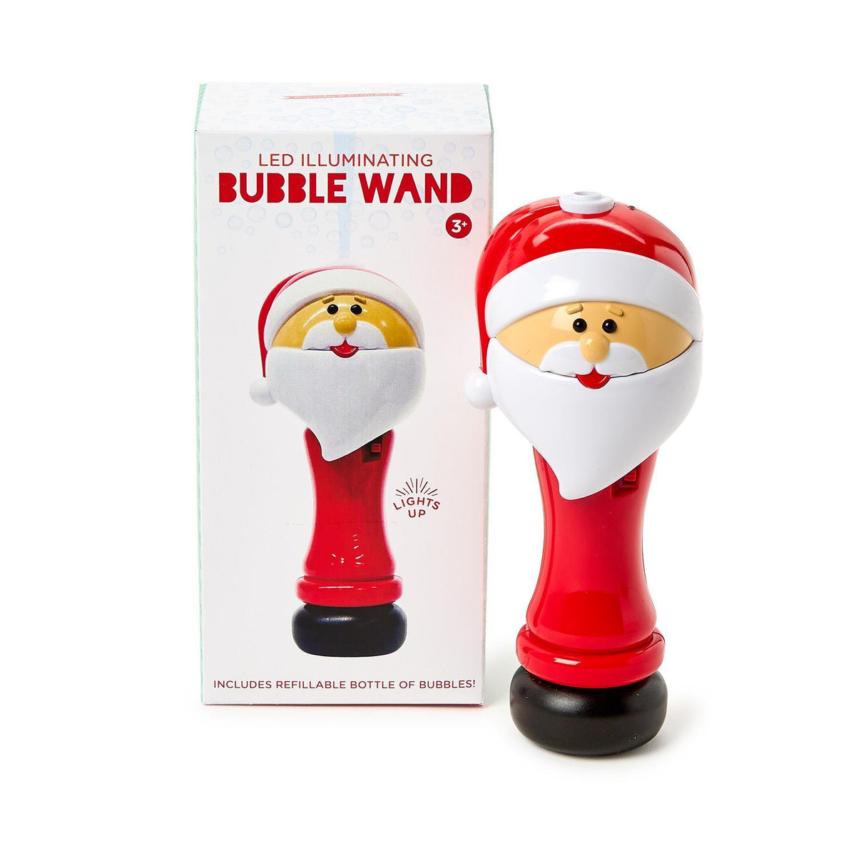 Two's Company | Santa LED Illuminating Bubble Wand Blower