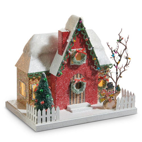 11.5" Lighted The Magic of Christmas House
