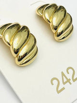 Two Forty Two | CHIC | Wave Stud - Gold
