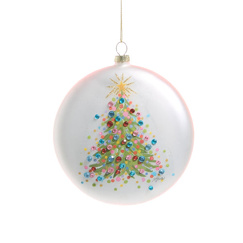 5" Confetti Tree Disc Ornament