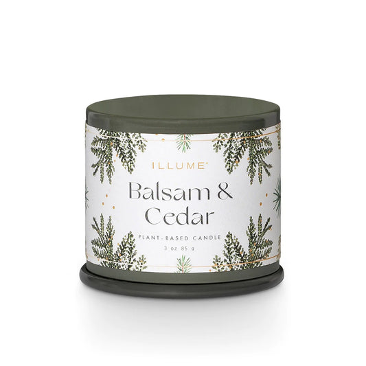 Balsam & Cedar Demi Vanity Tin Candle