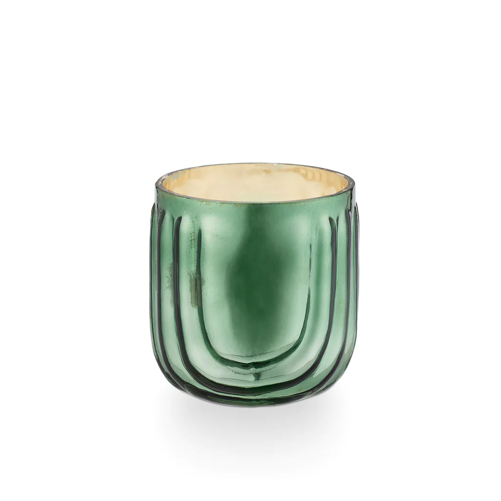 Balsam & Cedar Pressed Glass Candle