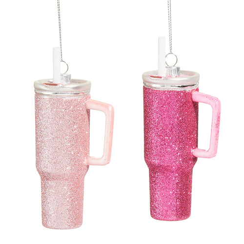 5" Pink Disco Tumbler Ornament