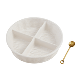 Mudpie | Woven Ceramic Divided Server