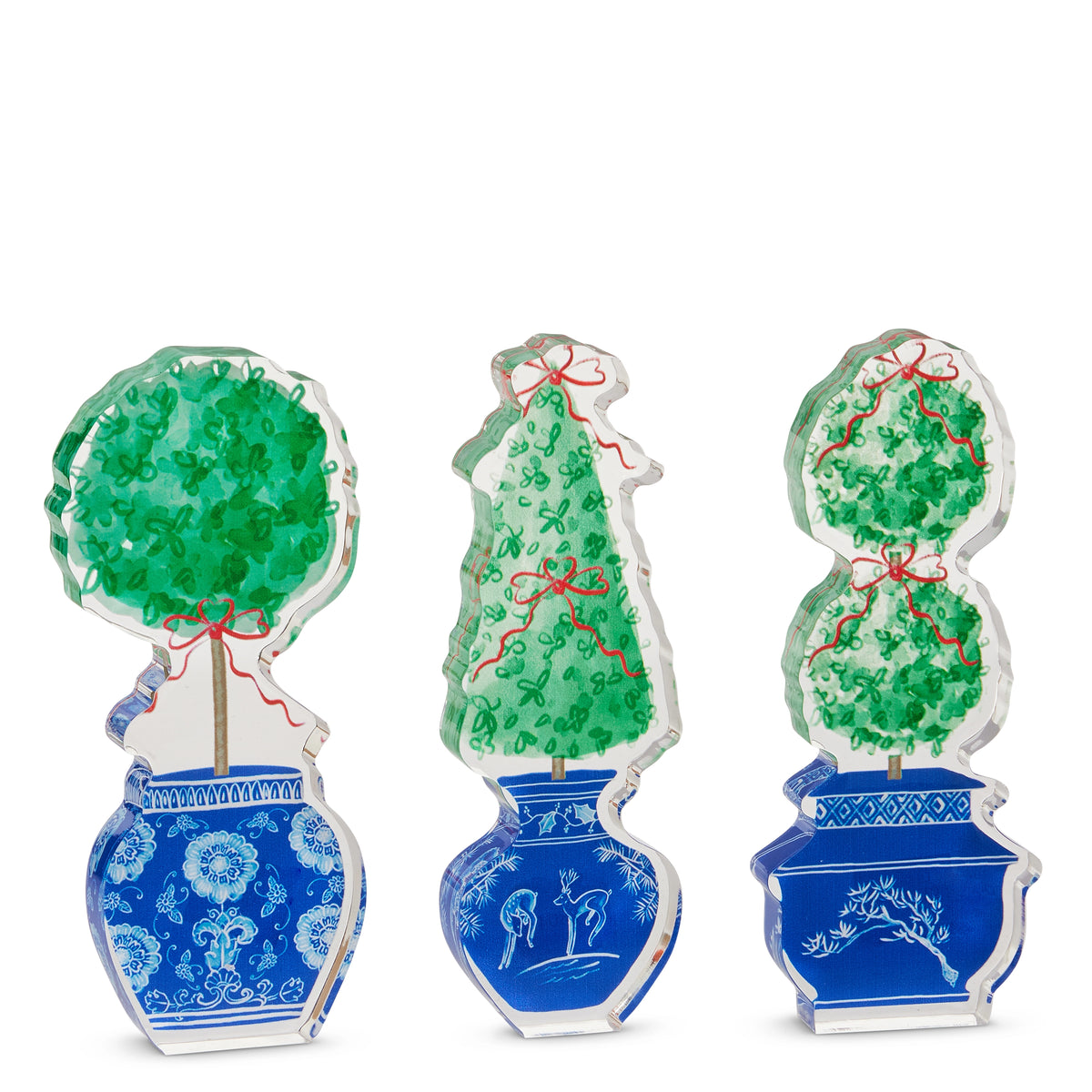 7" Holiday Topiary Acrylic Cut Out
