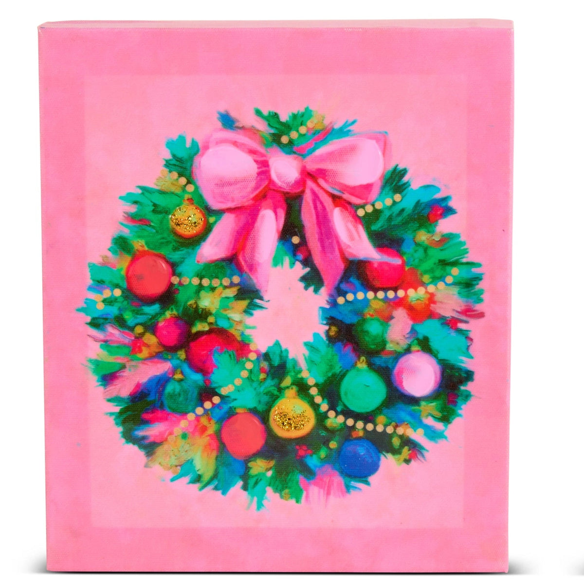 8" Brightmas Tree and Wreath Wall Art