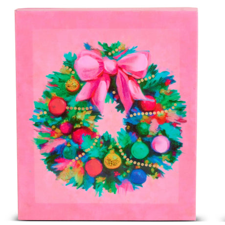 8" Brightmas Tree and Wreath Wall Art