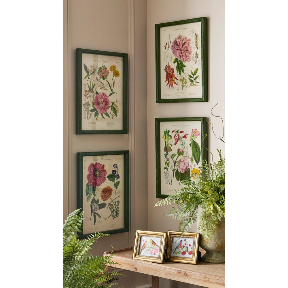 16" Floral Framed Wall Art