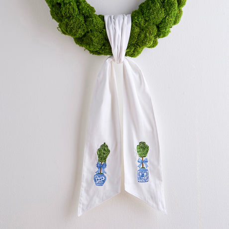 60" Topiaries Wreath Sash
