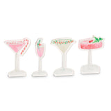 6" Holiday Happy Hour Acrylic Block