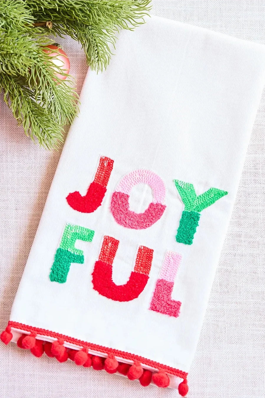 Mary Square | Tea Towel - Joyful