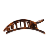 Teleties | Flat Rectangle Hair Clip | Large | Tortoise