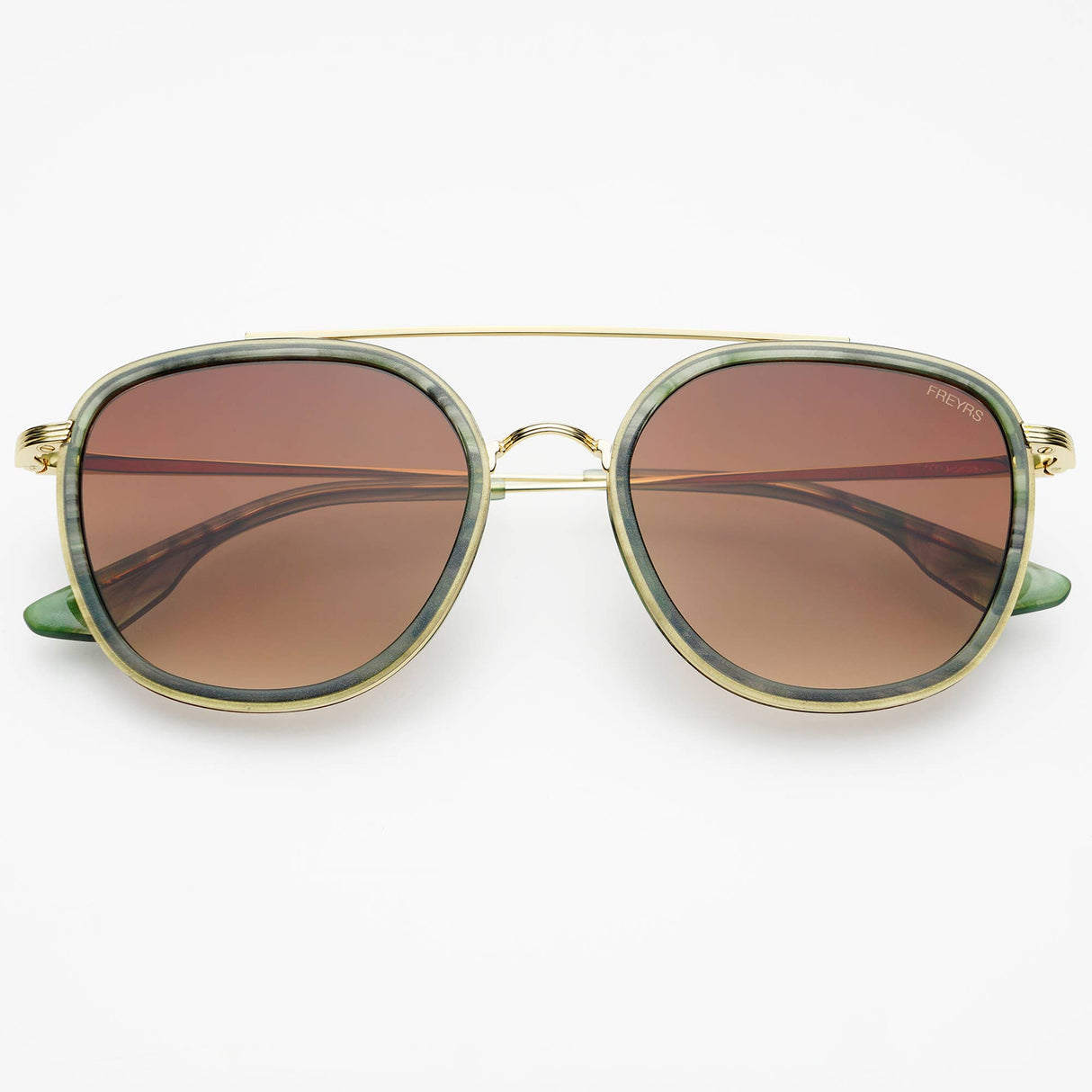 Freyrs | Weston Acetate Round Unisex Sunglasses  - Emerald