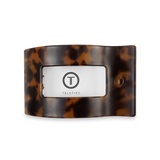 Teleties |  Flat Rectangle Hair Clip | Medium | Tortoise