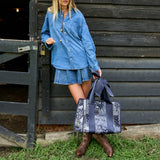Case-Mate | Navy Bandana Bow Jelly Tote Bag