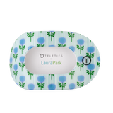 Teleties | Blue Marigold Large Flat Round Hair Clip