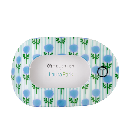 Teleties | Blue Marigold Large Flat Round Hair Clip