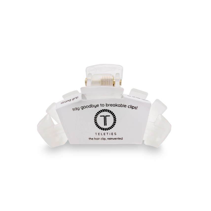 Teleties | Classic Coconut White Tiny Hair Clip