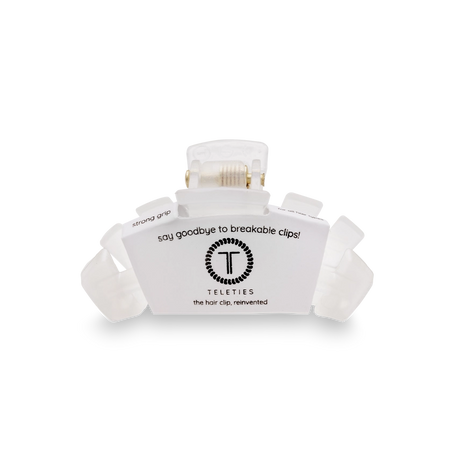Teleties | Classic Coconut White Tiny Hair Clip