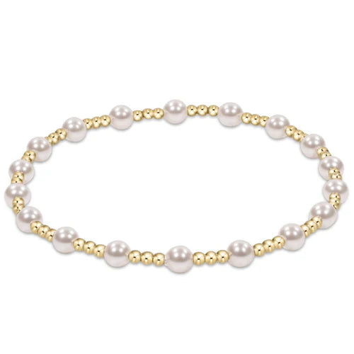 Enewton | Extends Classic Sincerity Pattern 4mm Bead Bracelet - Pearl