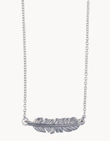 Spartina | Sea La Vie Necklace Follow Your Dreams/Feather - Silver