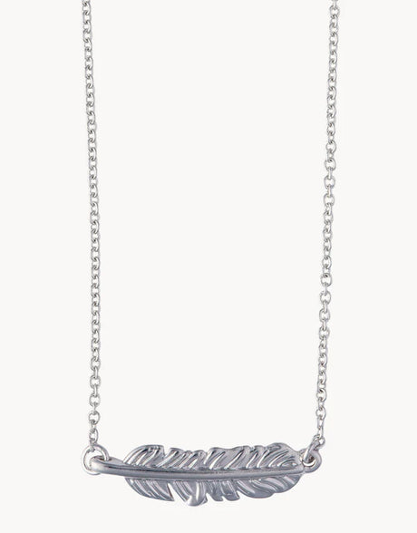 Spartina | Sea La Vie Necklace Follow Your Dreams/Feather - Silver