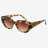 Freyrs | Frankie Acetate Cat Eye Sunglasses - Brown Pearl
