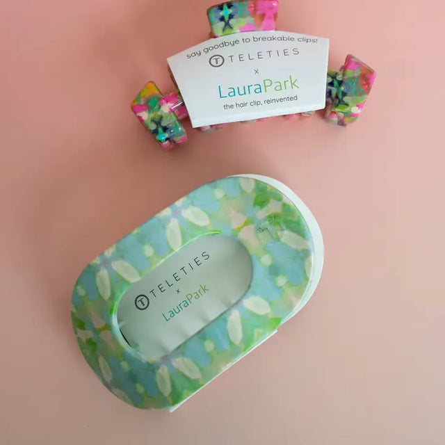Teleties | Elephant Falls Medium Flat Round Hair Clip