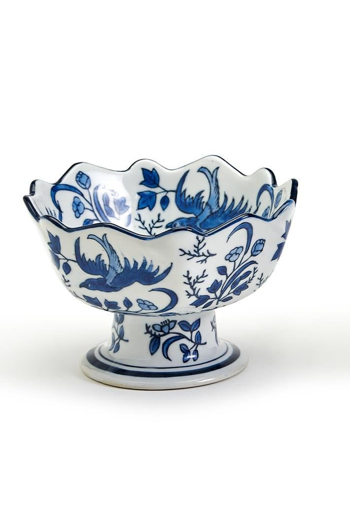 Two's Company | Scalloped Edge Footed Bowl