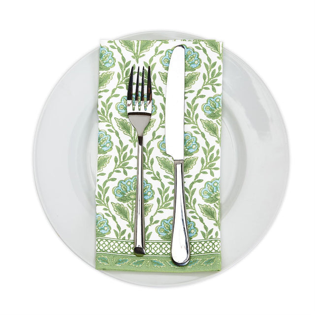 Floral Pattern Napkins - Set of 4