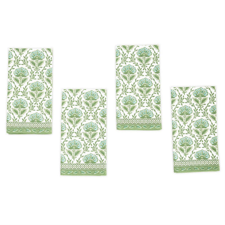 Floral Pattern Napkins - Set of 4