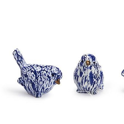 Two's Company | Chinoiserie Blue Robin Decorative Bird