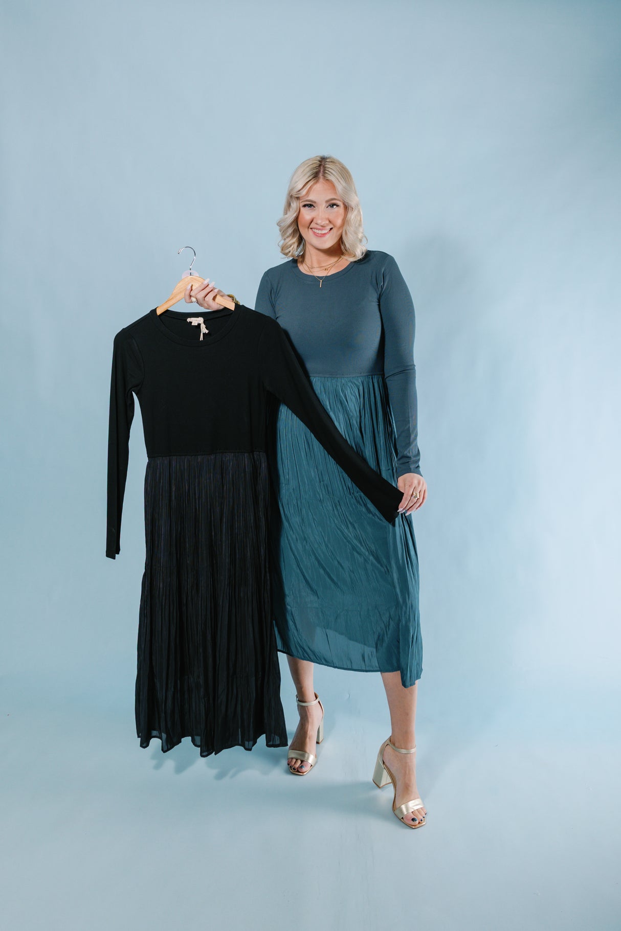 The Cooler Nights Midi Dress (Final Sale)