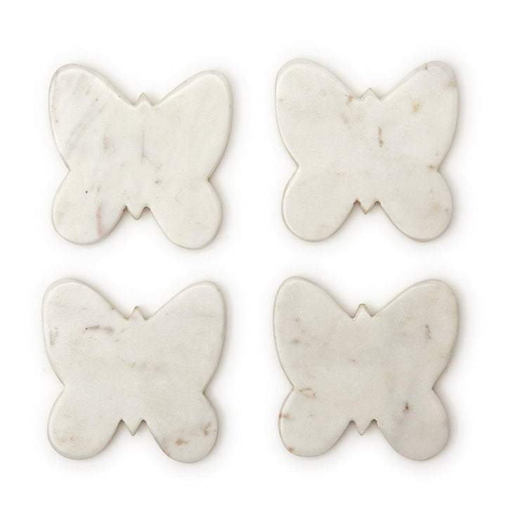 Butterfly Marble Coasters - Set of 4