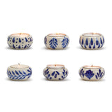 Two's Company | Blue and White Chinoiserie Candleholder with Tealight Candle