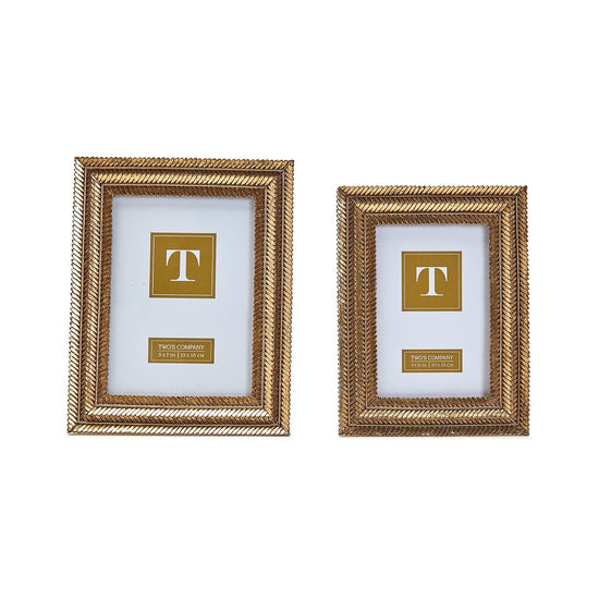 Gold Fern Photo Frame