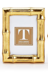 Two's Company | Gold Faux Bamboo Photo Frame