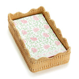 Scalloped Edge Napkin/Utensil Holder